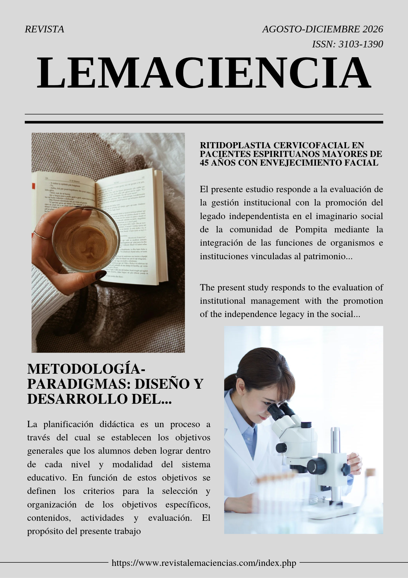 					Ver Vol. 2 Núm. 2 (2026): La ciencia al servicio de la humanidad
				